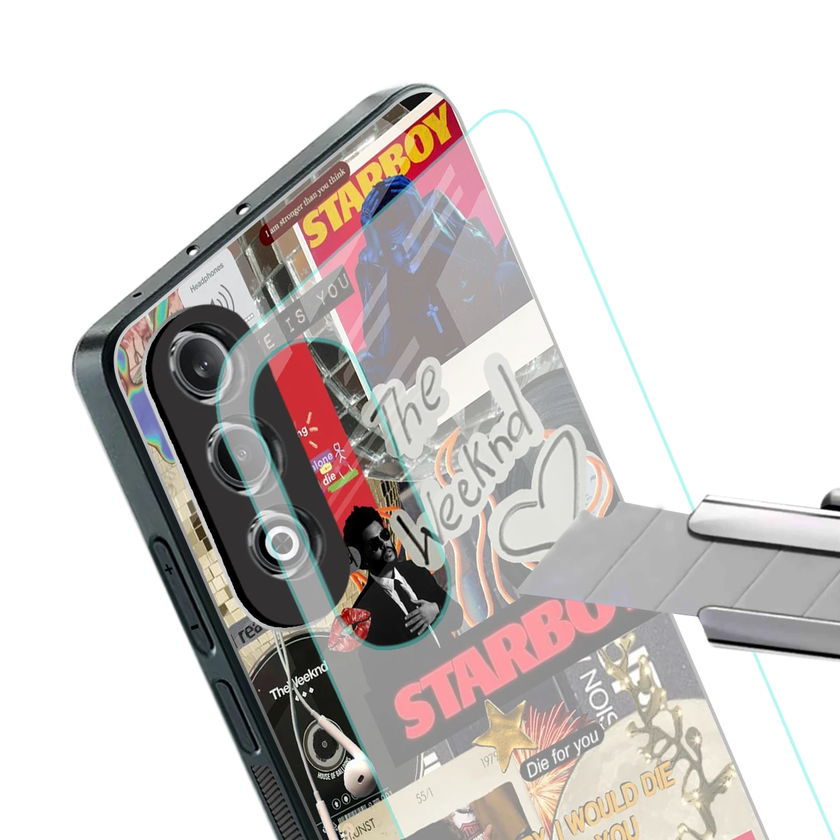 Stellar Starboy stylish phone case for oneplus nord ce 4 | glossy glass and slim fit