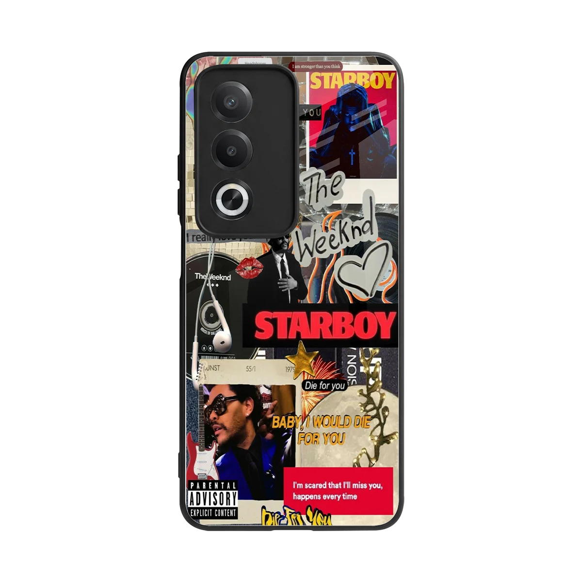 Stellar Starboy back phone cover | glass case for oppo a3 pro