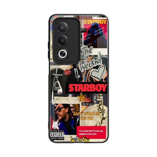 Stellar Starboy back phone cover | glass case for oppo a3 pro
