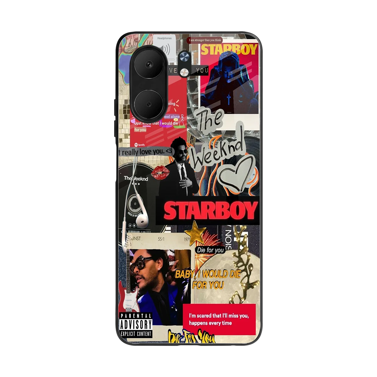 Stellar Starboy back phone cover | glass case for oppo a5x 5g
