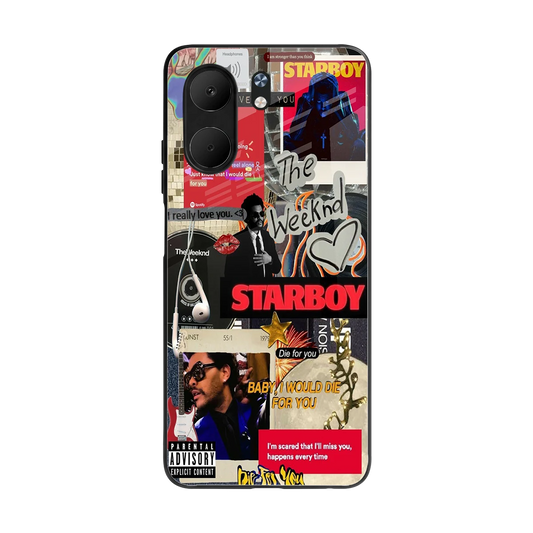 Stellar Starboy back phone cover | glass case for oppo a5x 5g