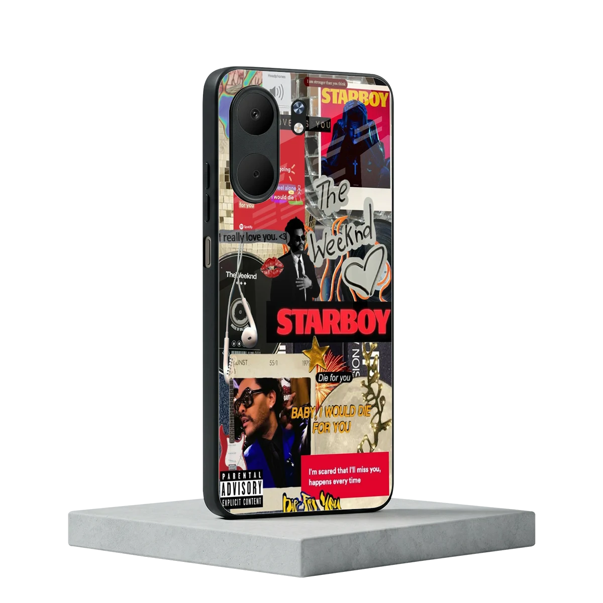 Stellar Starboy oppo a5x 5g mobile cover | shockproof glass phone case