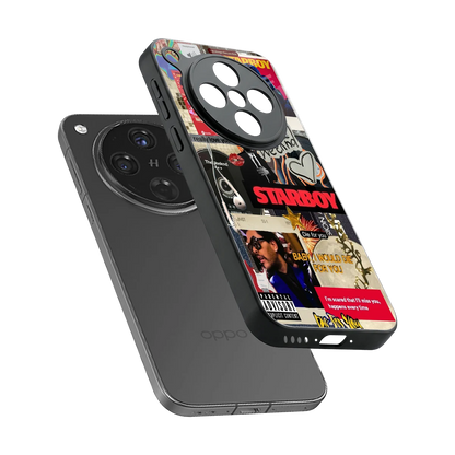 Stellar Starboy sleek oppo find x8 cover with tempered glass back and TPU edges