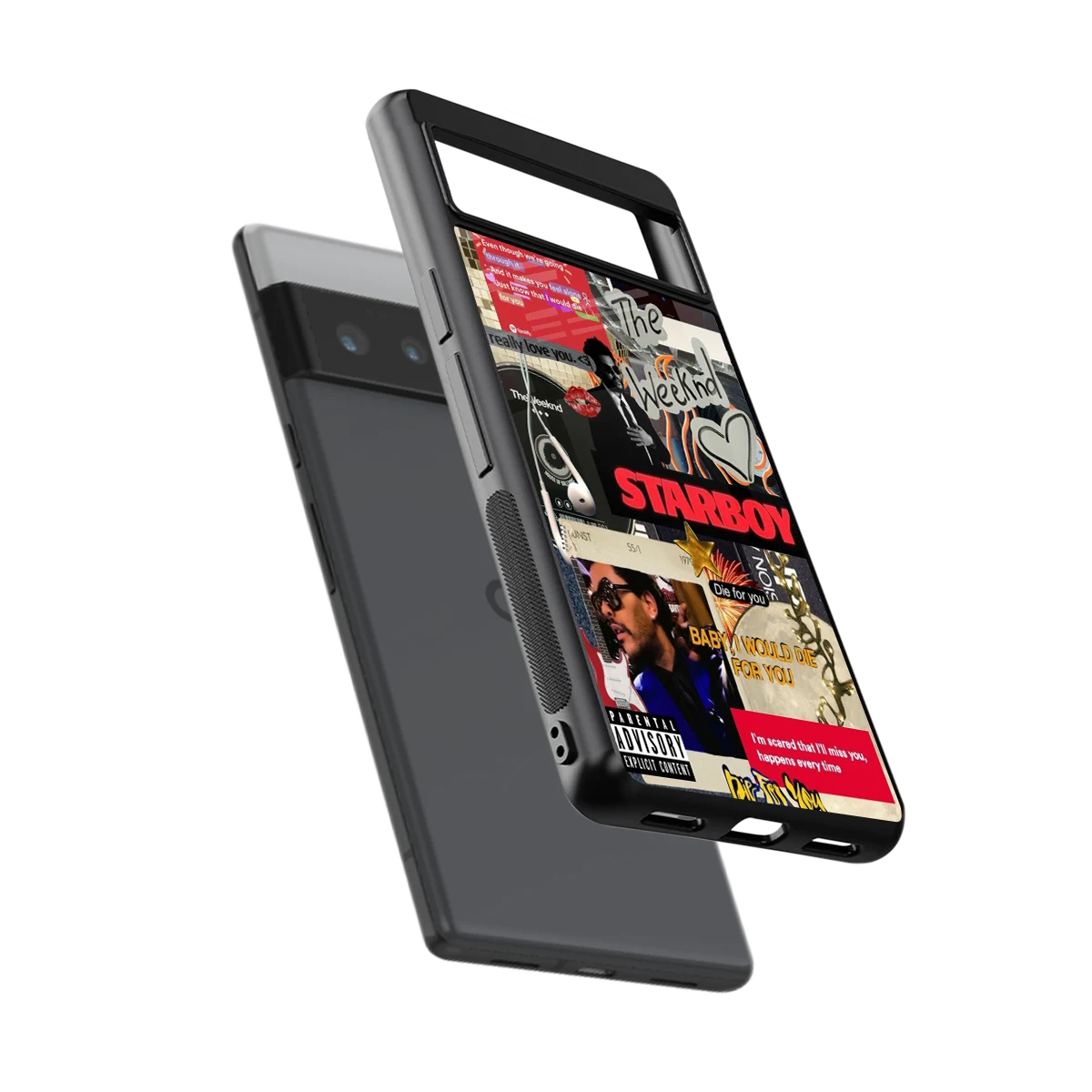 Stellar Starboy sleek google pixel 6 pro cover with tempered glass back and TPU edges