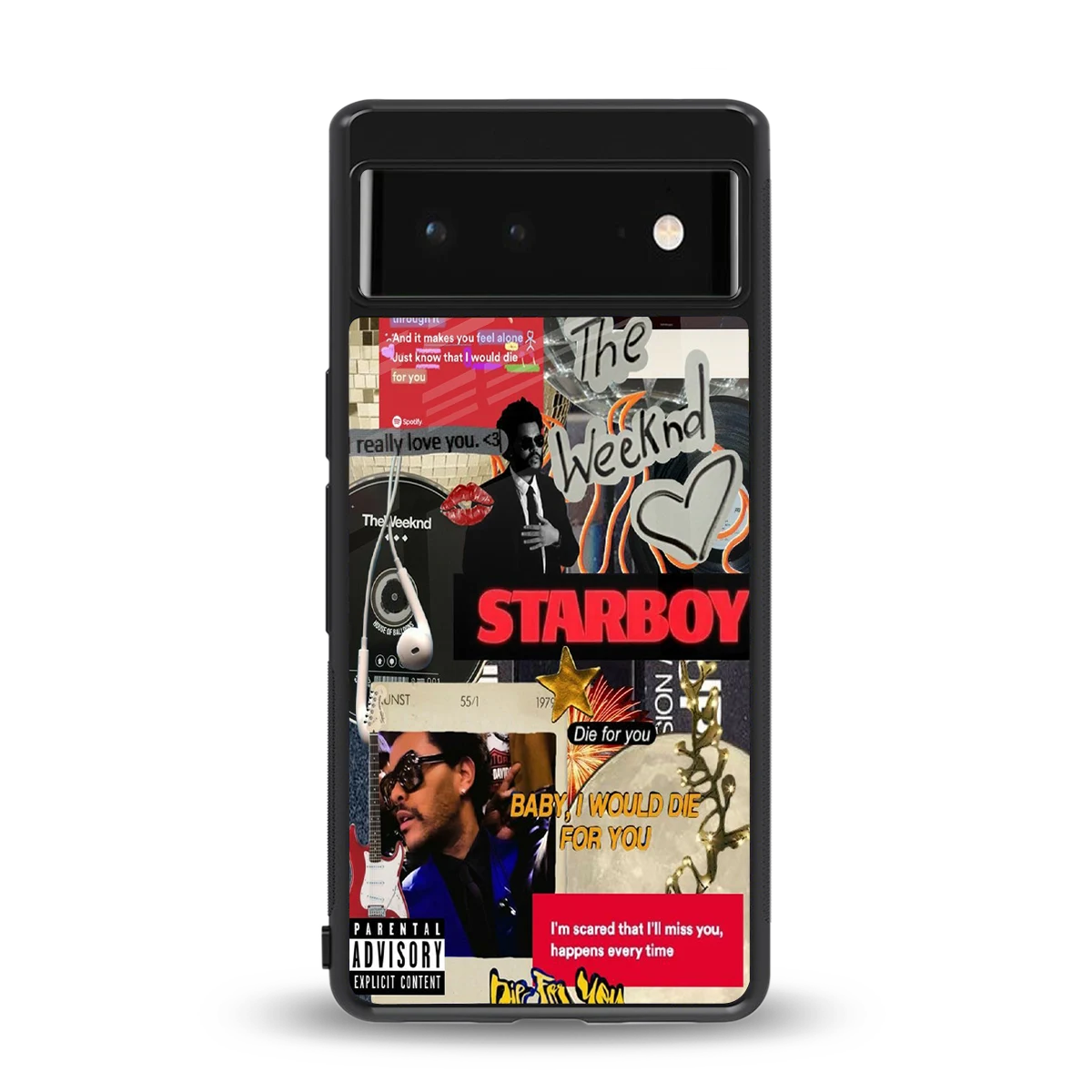 Stellar Starboy back phone cover | glass case for google pixel 6a