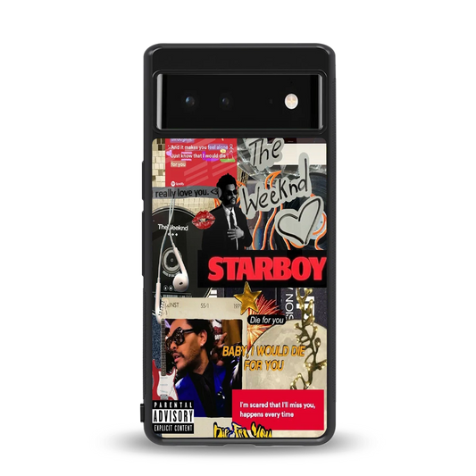 Stellar Starboy back phone cover | glass case for google pixel 6a