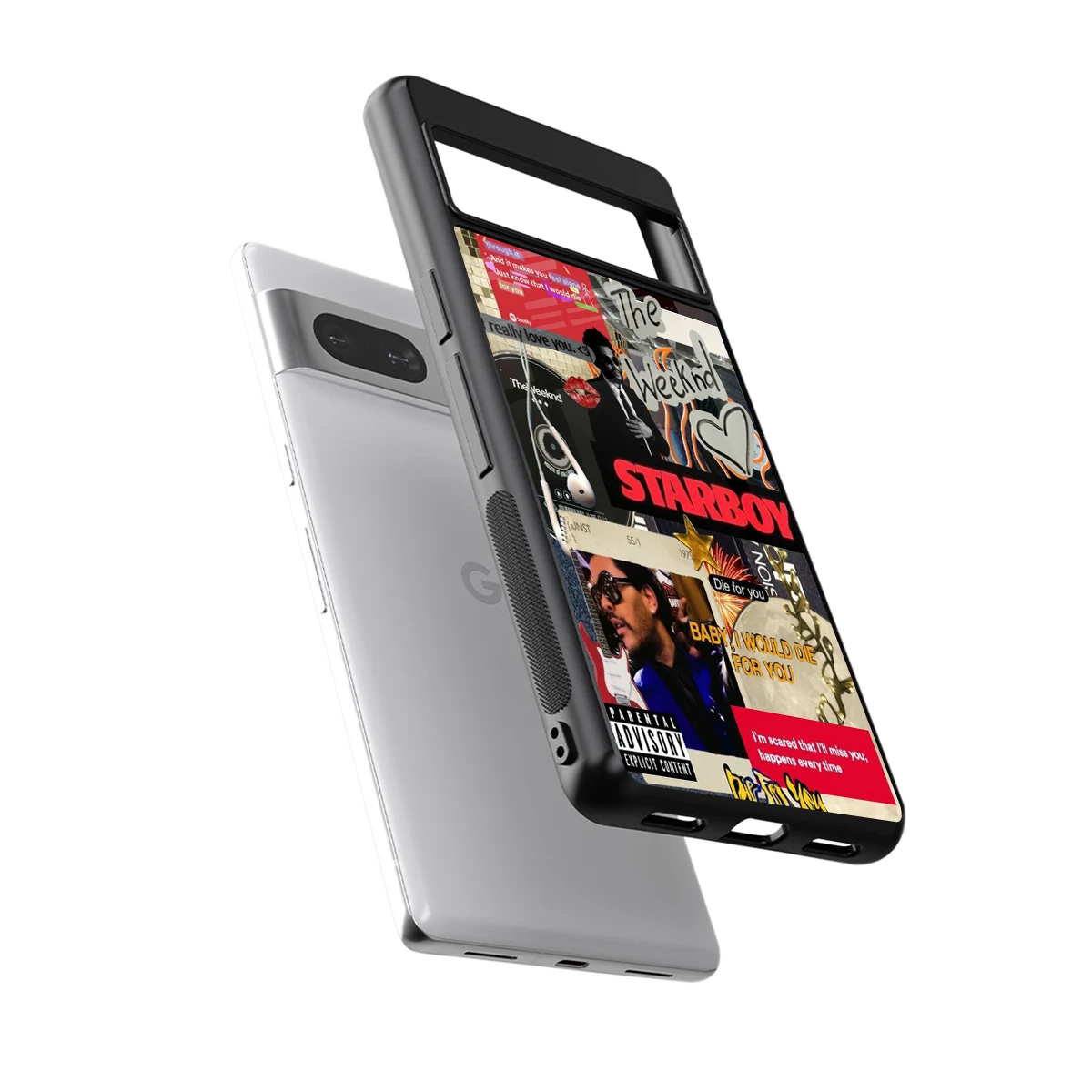 Stellar Starboy sleek google pixel 7 cover with tempered glass back and TPU edges