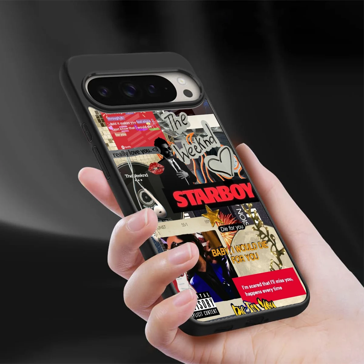 Stellar Starboy sleek google pixel 9 pro cover with tempered glass back and TPU edges