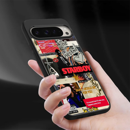 Stellar Starboy sleek google pixel 9 pro cover with tempered glass back and TPU edges