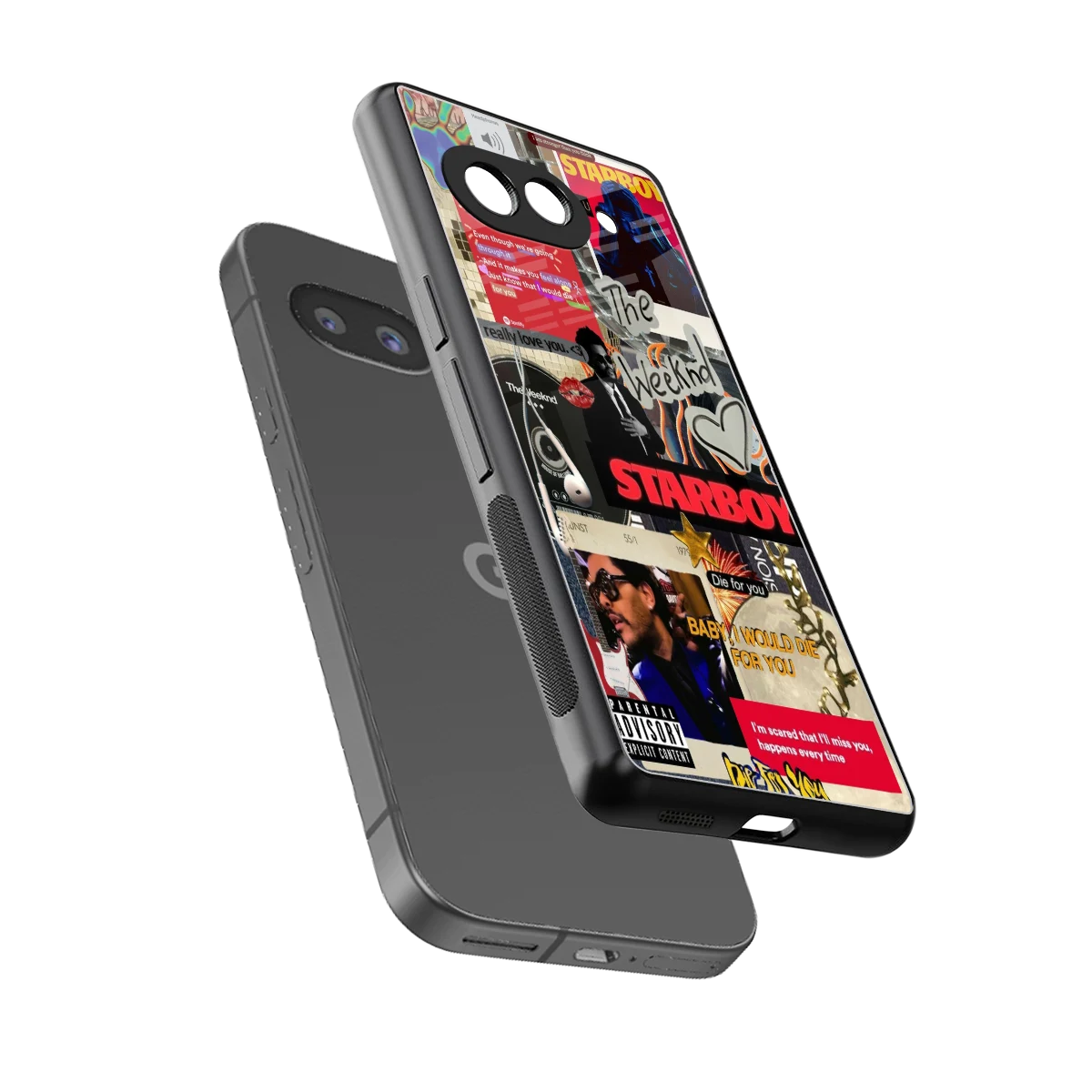 Stellar Starboy sleek google pixel 10a cover with tempered glass back and TPU edges