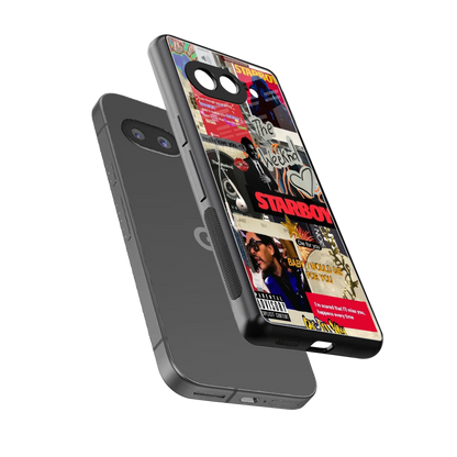 Stellar Starboy sleek google pixel 10a cover with tempered glass back and TPU edges