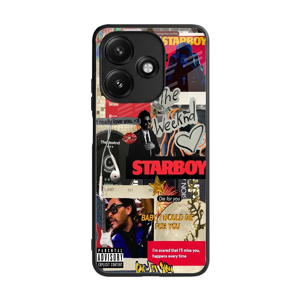 Stellar Starboy back phone cover | glass case for redmi 12 5g