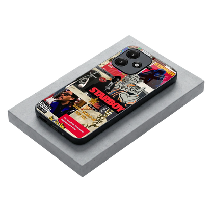 Stellar Starboy stylish phone case for redmi 12 5g | glossy glass and slim fit