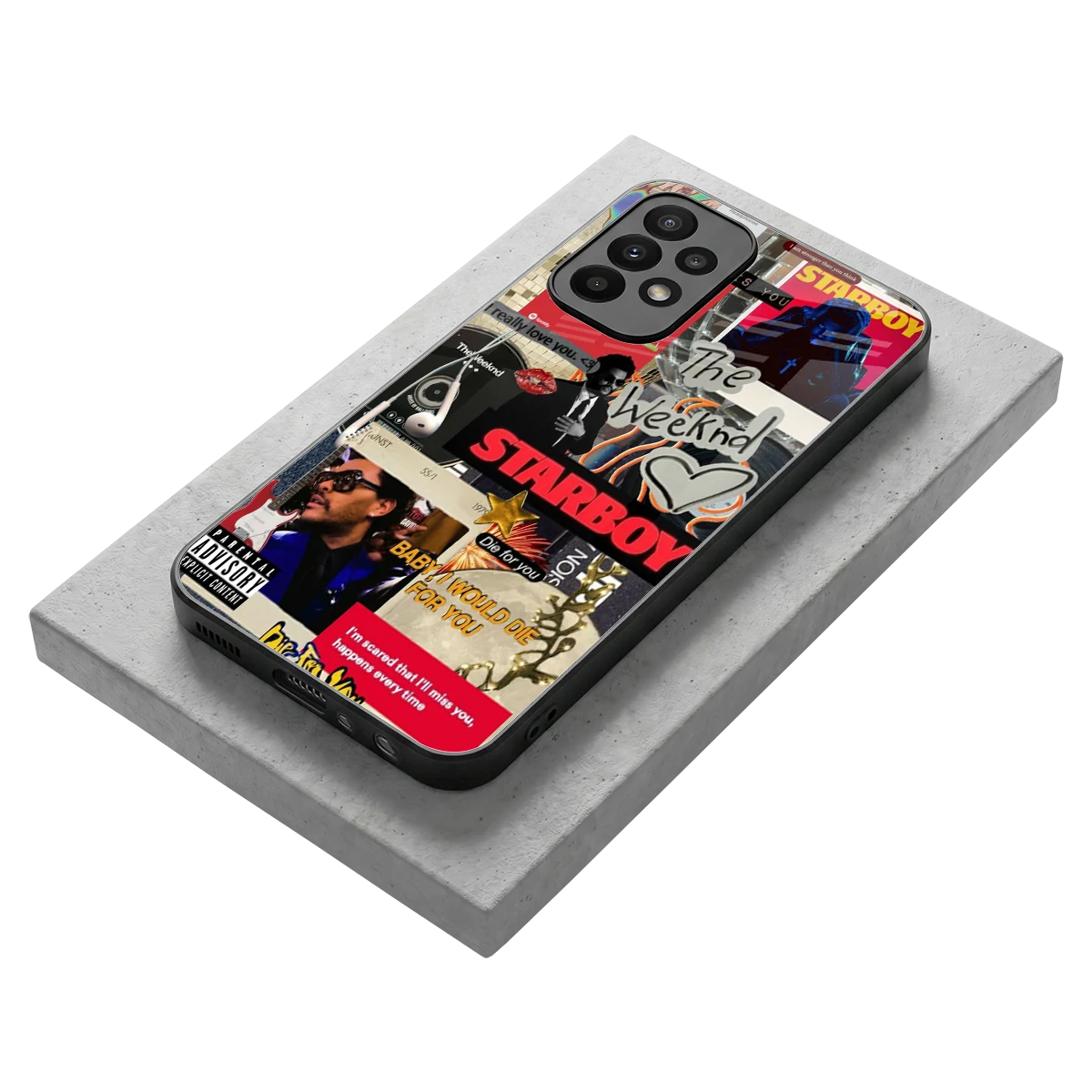 Stellar Starboy stylish phone case for samsung galaxy a23 | glossy glass and slim fit