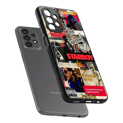 Stellar Starboy sleek samsung galaxy a23 cover with tempered glass back and TPU edges