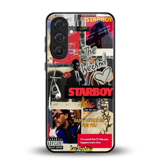 Stellar Starboy back phone cover | glass case for samsung galaxy m36 5g