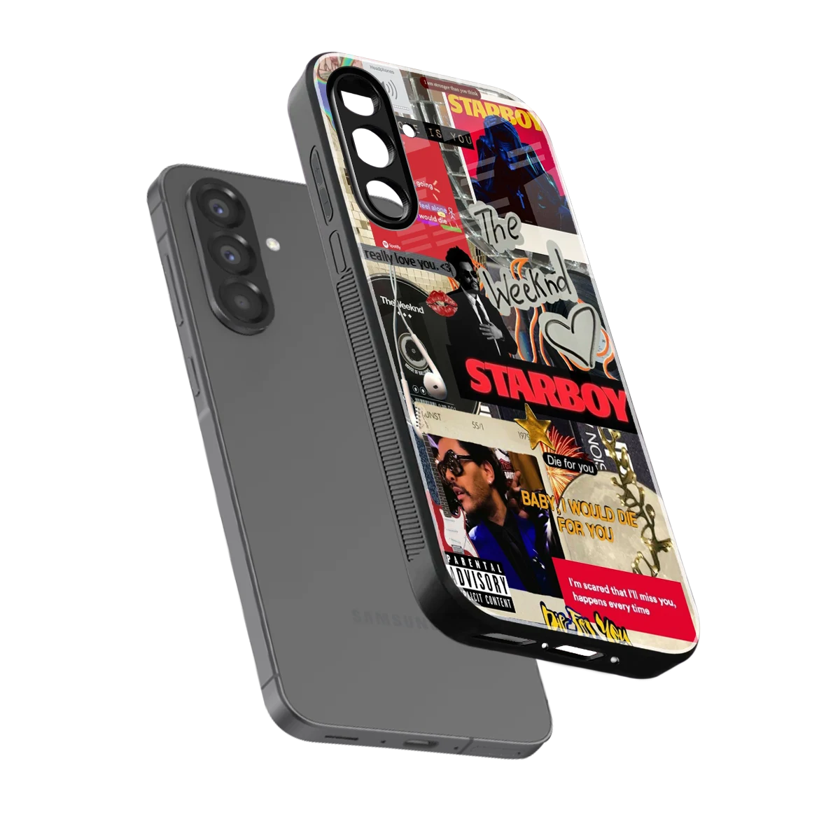 Stellar Starboy sleek samsung galaxy a36 5g cover with tempered glass back and TPU edges