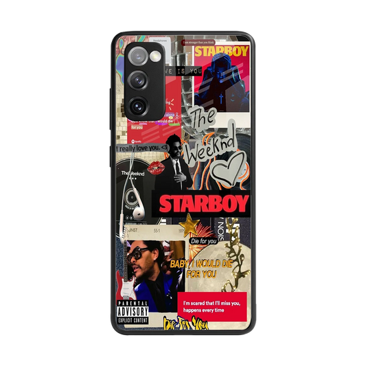 Stellar Starboy back phone cover | glass case for samsung galaxy s20 fe
