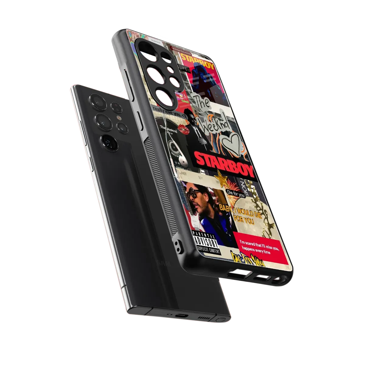 Stellar Starboy sleek samsung galaxy s25 ultra cover with tempered glass back and TPU edges