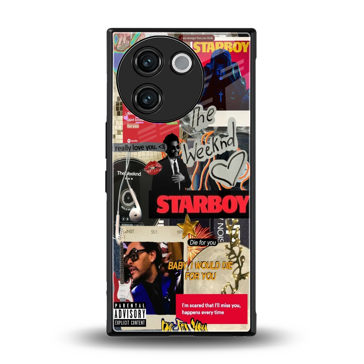 Stellar Starboy back phone cover | glass case for vivo v30e