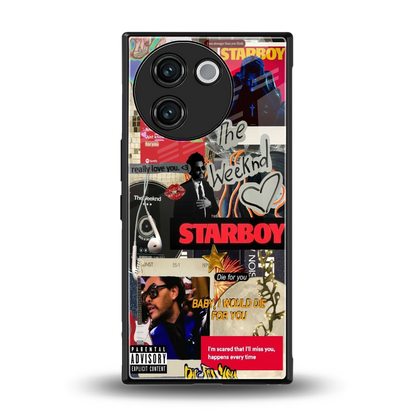 Stellar Starboy back phone cover | glass case for vivo v30e