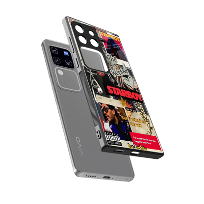 Stellar Starboy sleekvivo v30 pro cover with tempered glass back and TPU edges