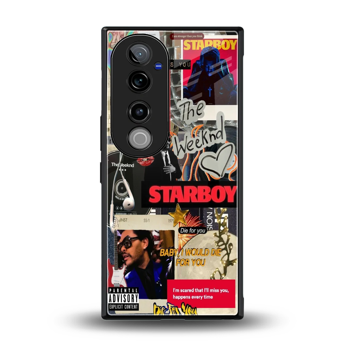 Stellar Starboy back phone cover | glass case for vivo v40 pro