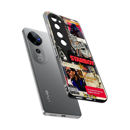 Stellar Starboy sleek vivo v40 pro cover with tempered glass back and TPU edges