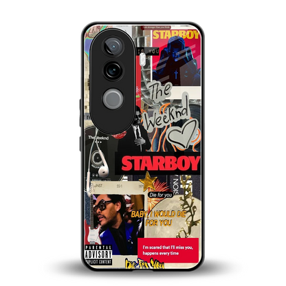 Stellar Starboy back phone cover | glass case for vivo v40e