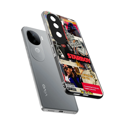 Stellar Starboy sleek vivo v40e cover with tempered glass back and TPU edges