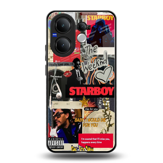 Stellar Starboy back phone cover | glass case for vivo v60