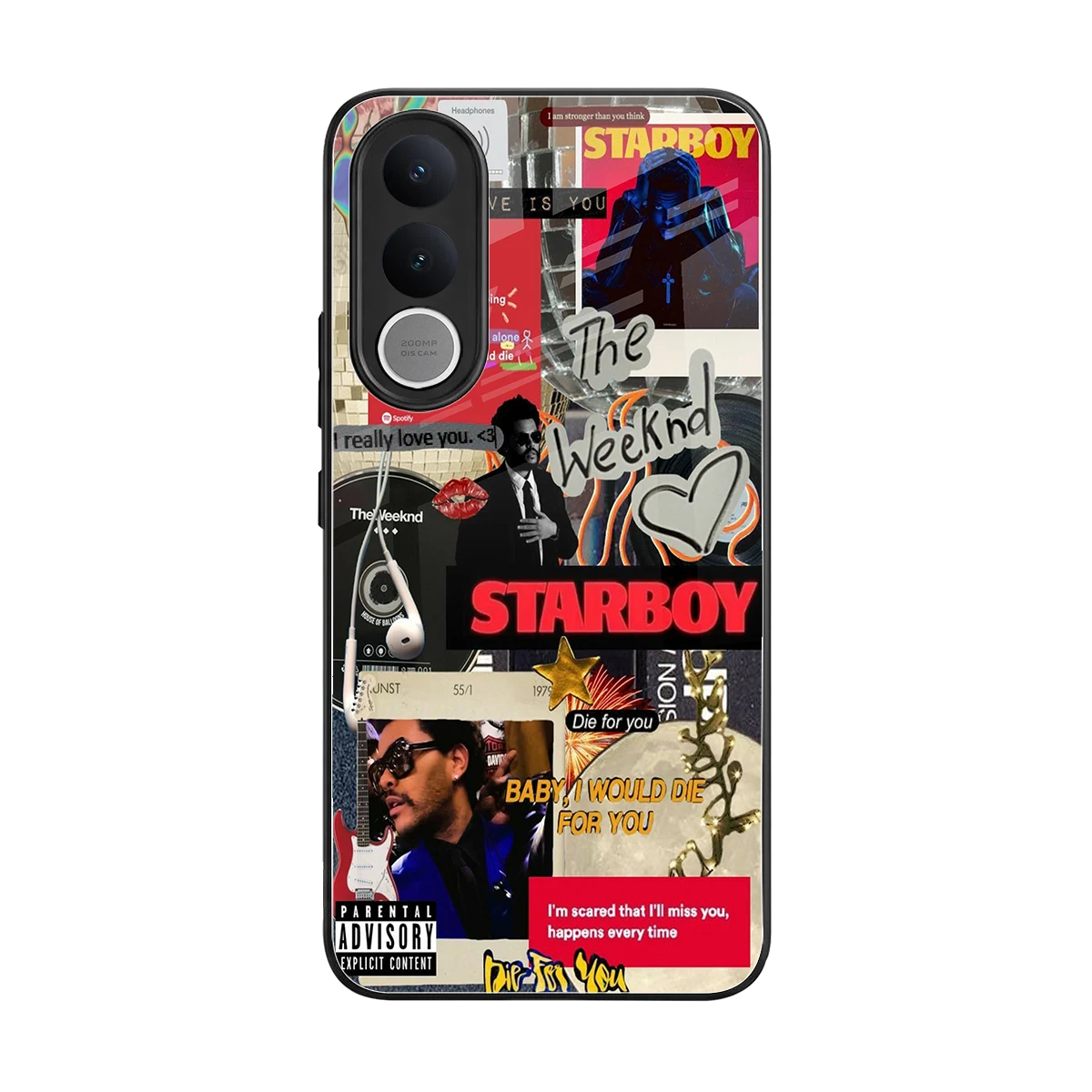 Stellar Starboy back phone cover | glass case for vivo v70 fe