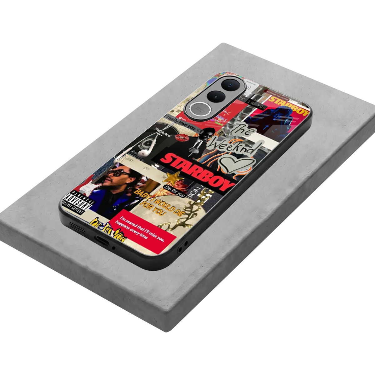 Stellar Starboy stylish phone case for vivo v70 fe | glossy glass and slim fit