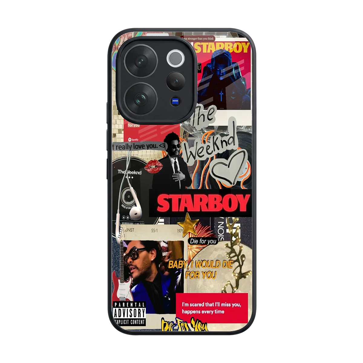 Stellar Starboy back phone cover | glass case for vivo v70