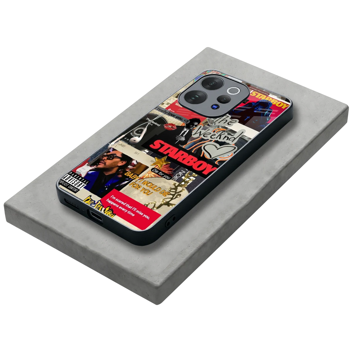 Stellar Starboy stylish phone case for vivo v70 | glossy glass and slim fit