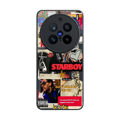Stellar Starboy back phone cover | glass case for vivo x200 pro
