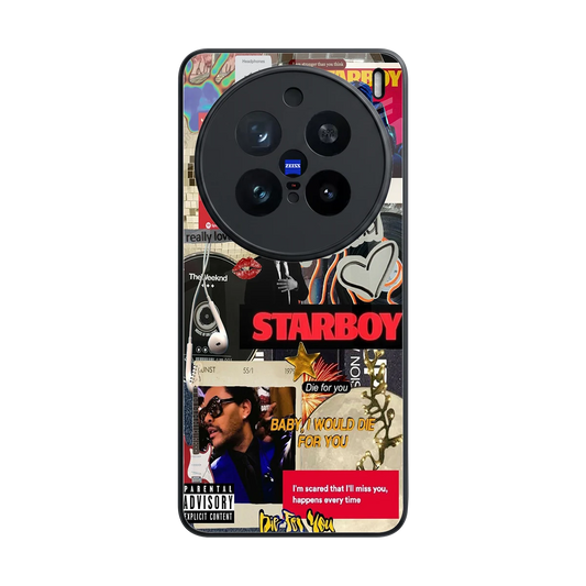 Stellar Starboy back phone cover | glass case for vivo x200 pro