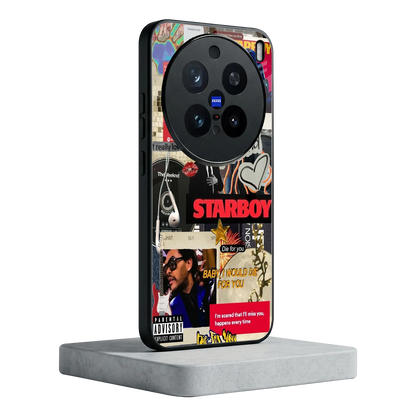Stellar Starboy vivo x200 pro mobile cover | shockproof glass phone case