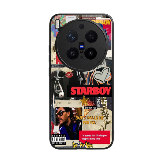 Stellar Starboy back phone cover | glass case for vivo x300 pro