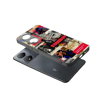 Stellar Starboy sleek Vivo-y100 cover with tempered glass back and TPU edges
