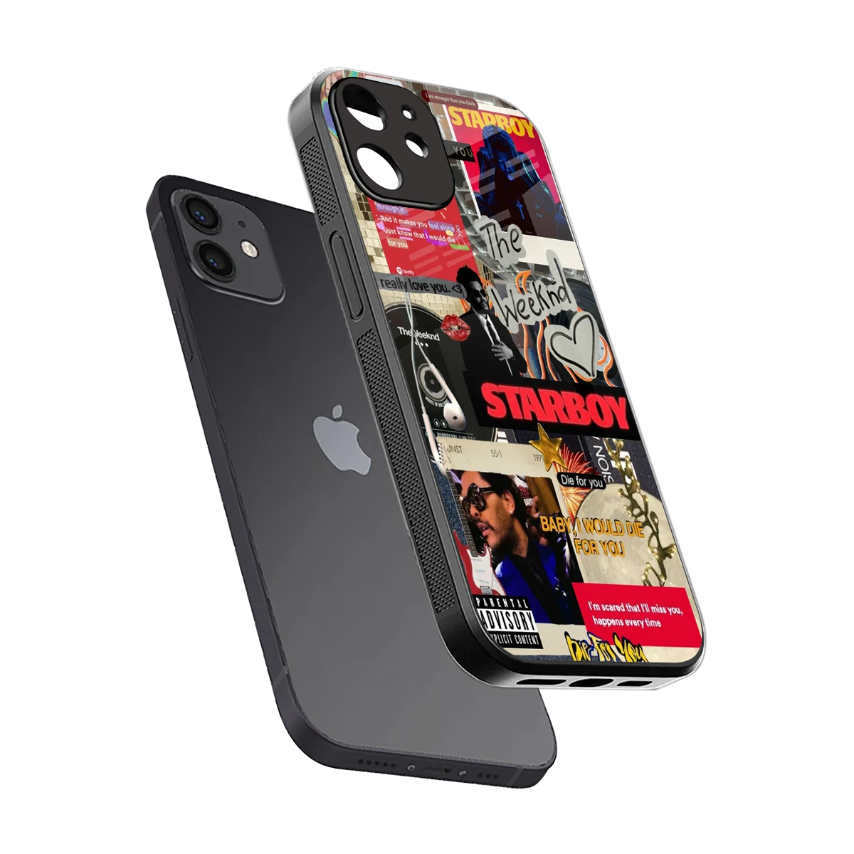 Stellar Starboy sleek iphone 11 cover with tempered glass back and TPU edges
