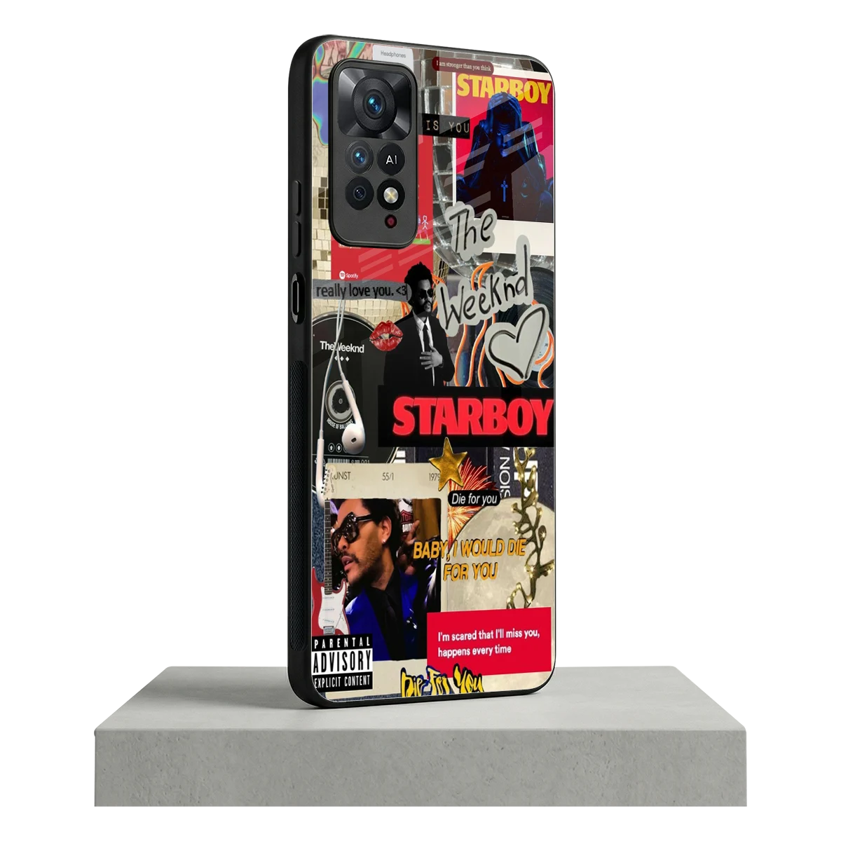 Stellar Starboy redmi note 11 pro mobile cover | shockproof glass phone case