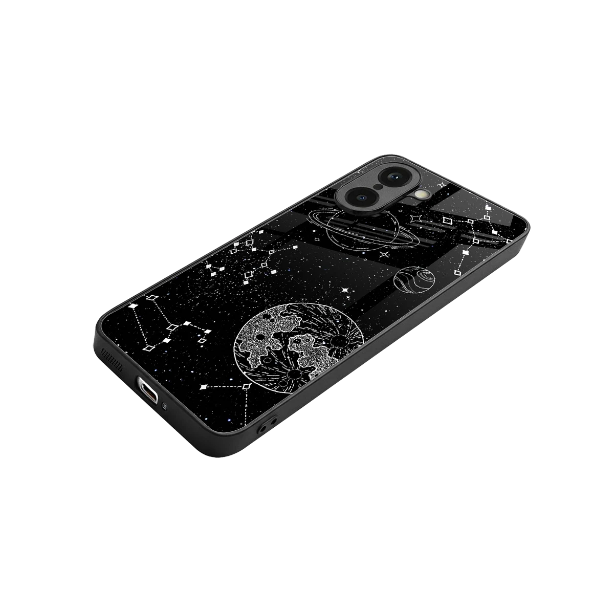 Stellar Voyage stylish phone case for oneplus nord ce5 5g | glossy glass and slim fit