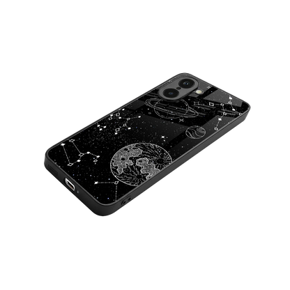 Stellar Voyage stylish phone case for oneplus nord ce5 5g | glossy glass and slim fit