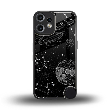 Stellar Voyage back phone cover | glass case for cmf nothing phone 2 pro