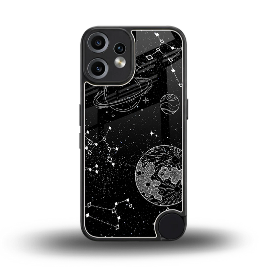 Stellar Voyage back phone cover | glass case for cmf nothing phone 2 pro