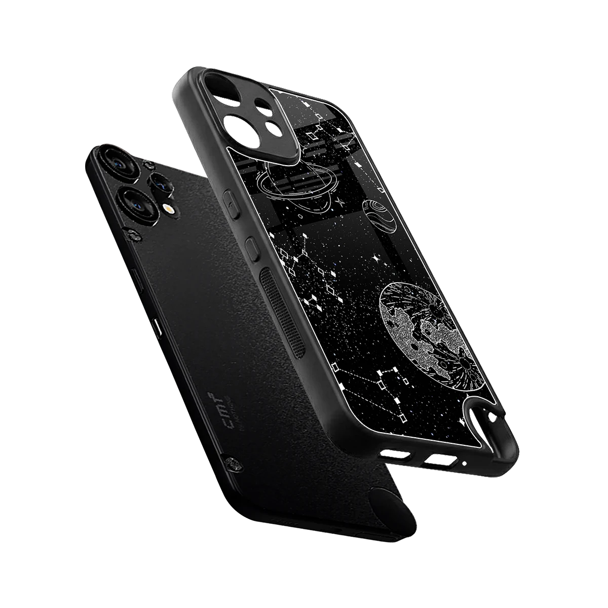Stellar Voyage sleek cmf nothing phone 2 pro cover with tempered glass back and TPU edges