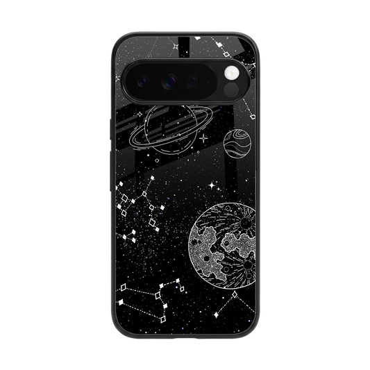 Stellar Voyage back phone cover | glass case for google pixel 10 pro xl