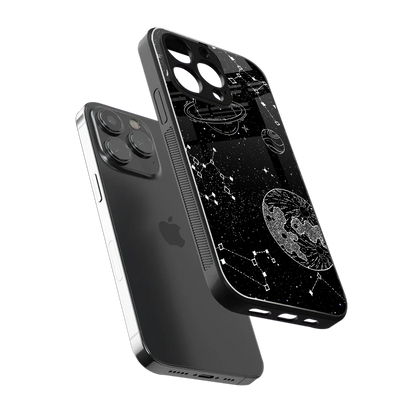 Stellar Voyage sleek iphone 13 pro cover with tempered glass back and TPU edges