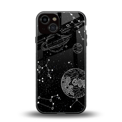 Stellar Voyage back phone cover | glass case for iphone 13